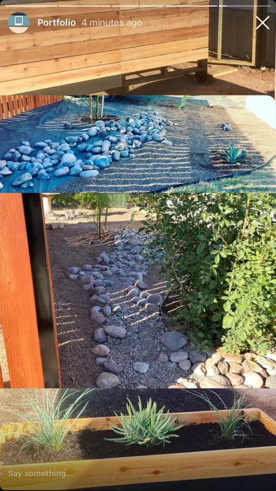 Professional outdoor landscaping with custom design in El Paso, TX by DsrTex Landscape Solutions