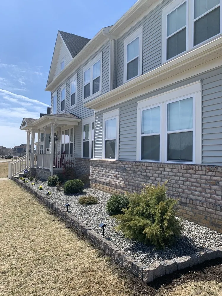 Custom yard cleanup service with custom design in New Castle, DE by Dual Edge Lawn & Landscape