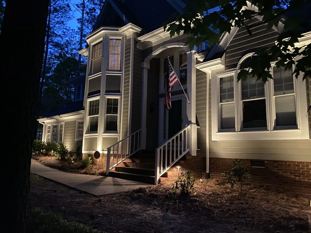 Professional landscape design in Pinehurst, NC by Duck Landscape Lighting