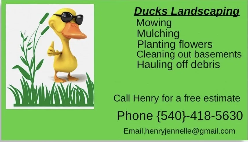 Professional yard maintenance in Christiansburg, VA by Ducks Landscaping