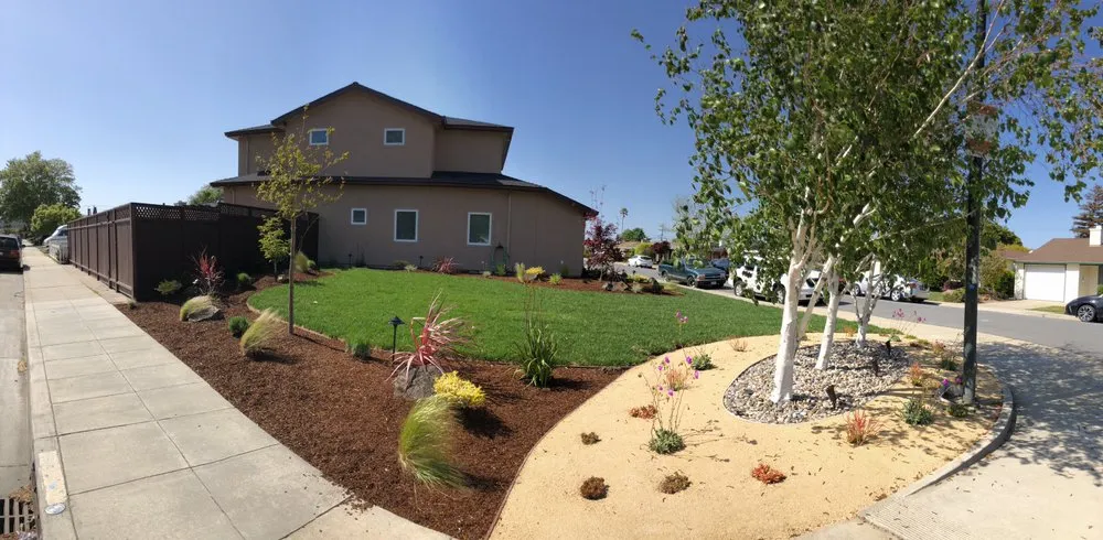 Expert lawn mowing service with custom design across Redwood City, CA - Duenas Gardening Landscaping