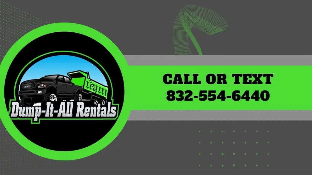 Custom yard cleanup service in Katy, TX by Dump-It-All Rentals