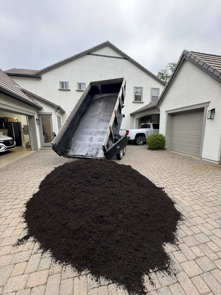 Local landscape installation in Rancho Cordova, CA by Dump Truck 916