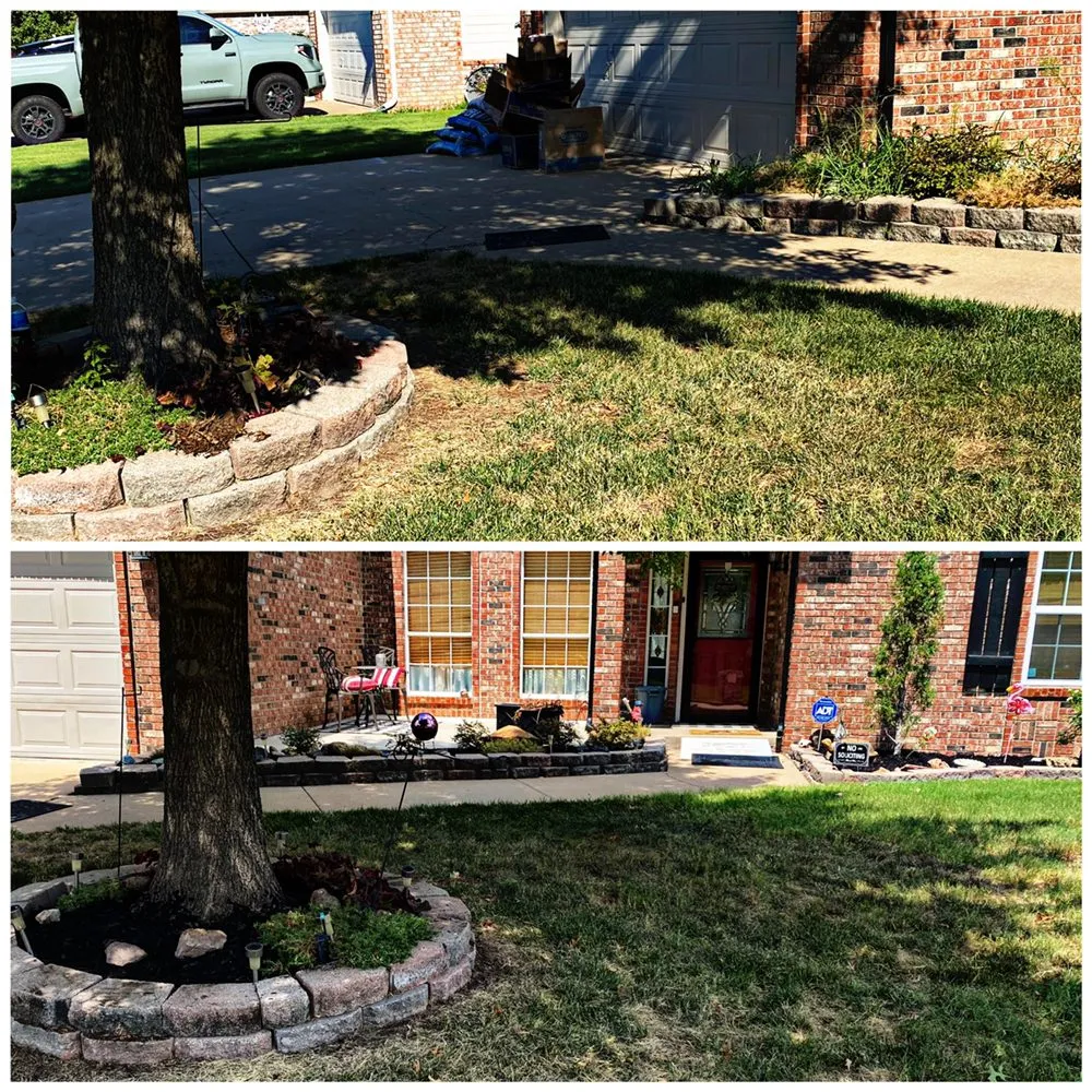 Professional landscape installation in Tulsa, OK by Dun' Dirt Cheap Lawn & Landscape