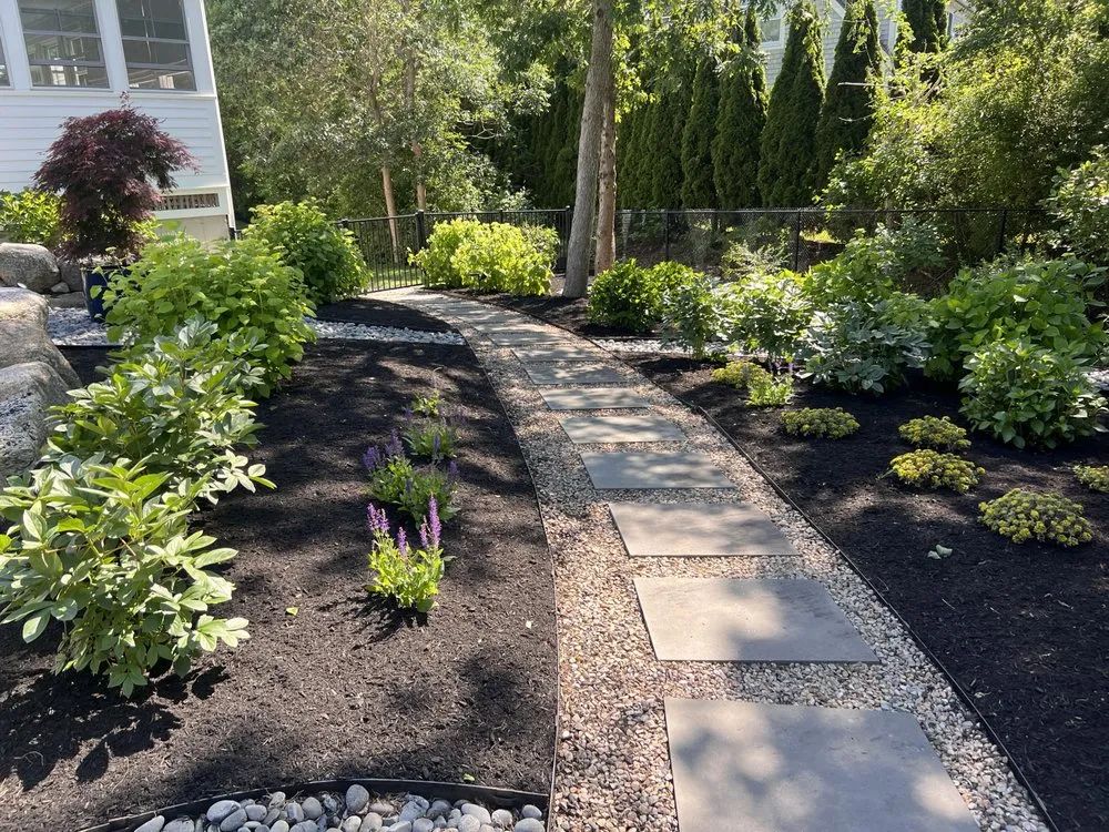 Top-rated yard cleanup service for residential properties in South Yarmouth, MA by Duncan's Landscaping and Masonry