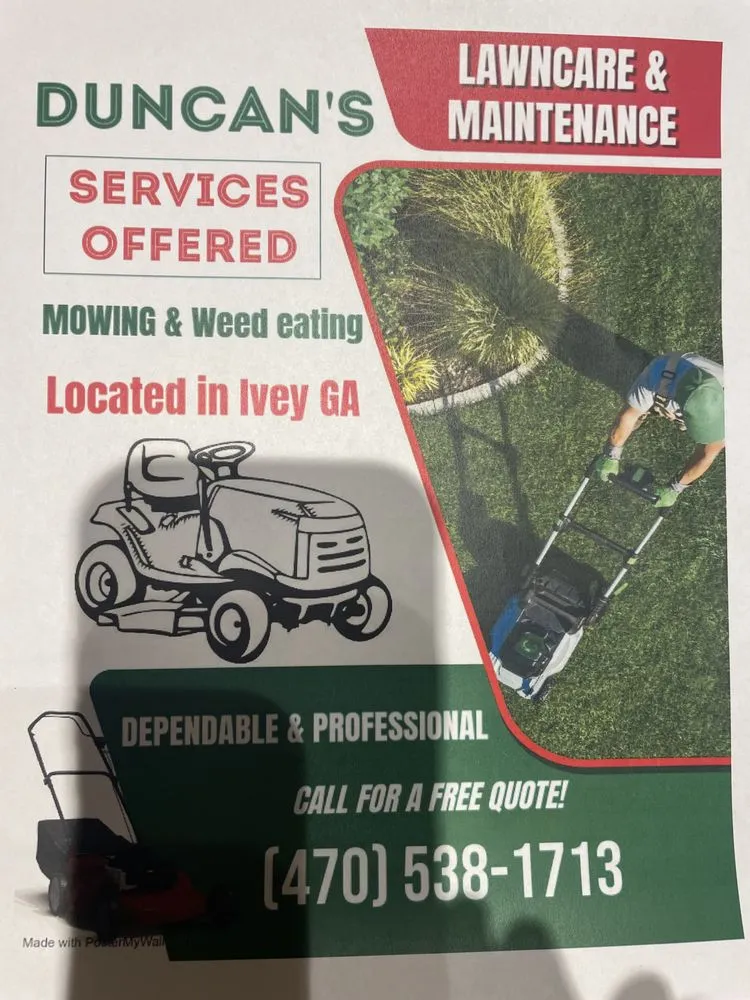 Affordable landscaping services in Ivey, GA by Duncans Lawn Care