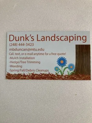 Dunk’s Landscaping