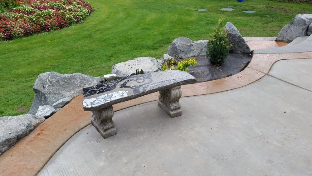 Custom garden landscaping for year-round maintenance across Lacey, WA - Dustin Concrete