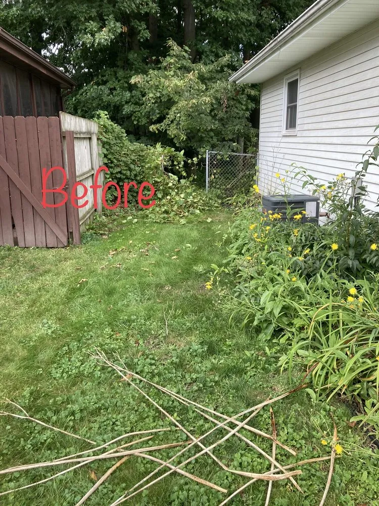 Local landscape installation in Saginaw, MI - Dusting Duo