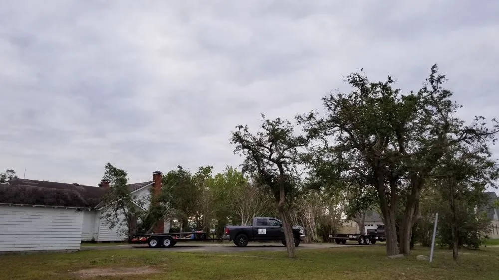 Custom lawn mowing service with custom design in Victoria, TX by Dusty Truck Landscaping