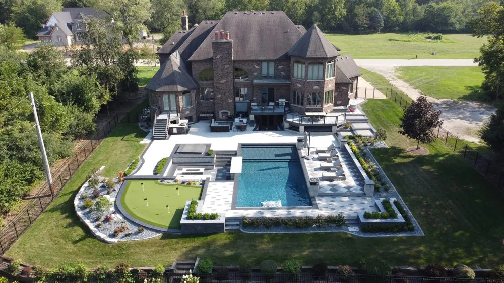 Custom lawn mowing service for beautiful yards in New Lenox, IL by Dutch Barn Landscaping