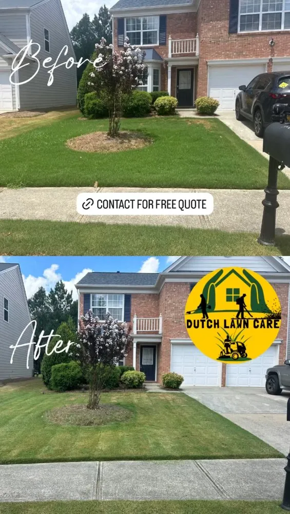 Professional residential landscaping for homes in Lawrenceville, GA by Dutch Lawn Care
