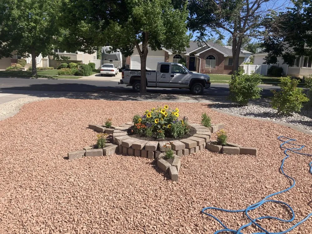 Custom landscape design in Woods Cross, UT by Dutchboy Landscaping