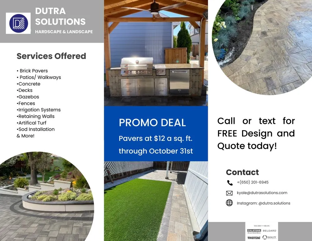 Custom yard maintenance with custom design across Martinez, CA - Dutra Solutions