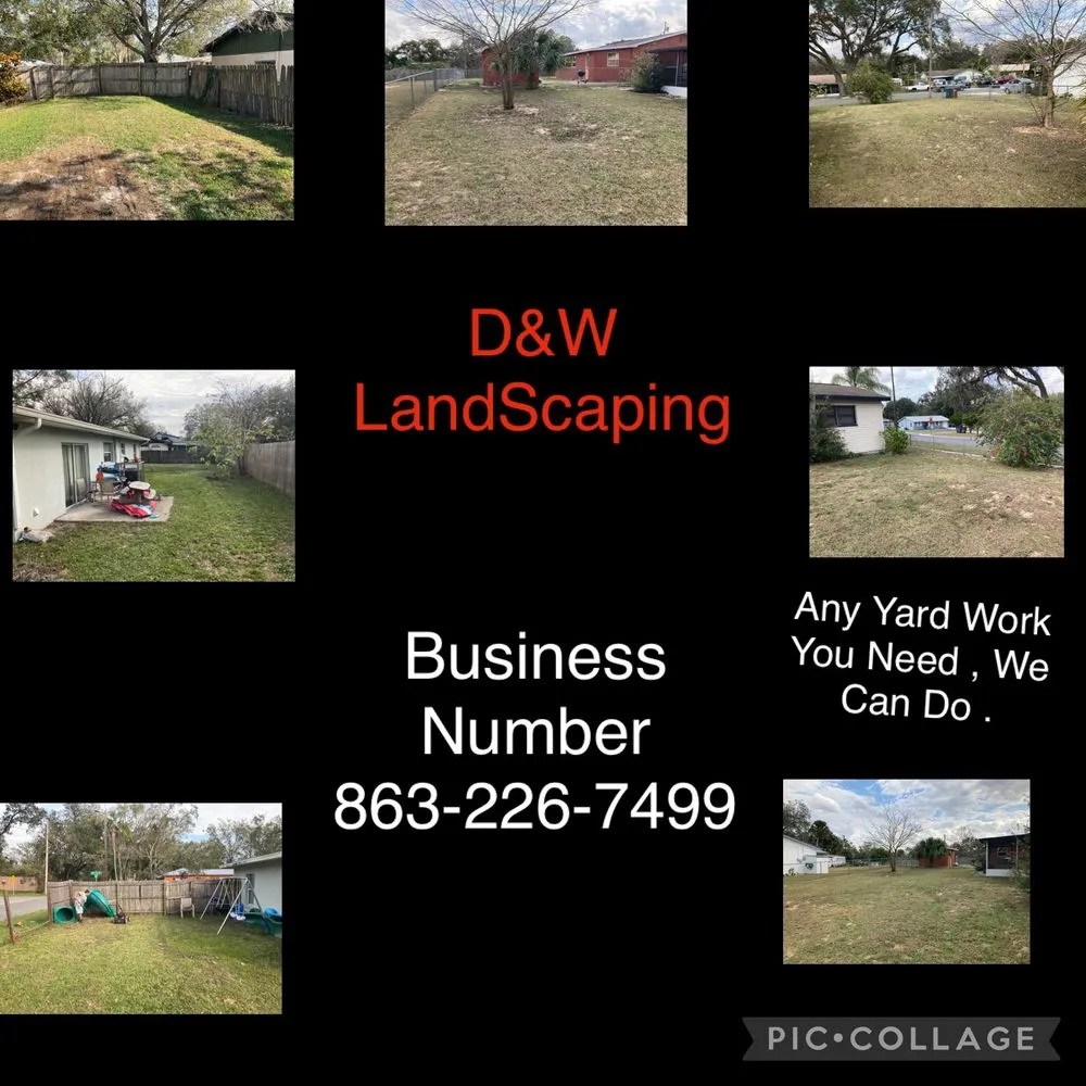 Affordable lawn mowing service with custom design in Auburndale, FL by D&W Landscaping