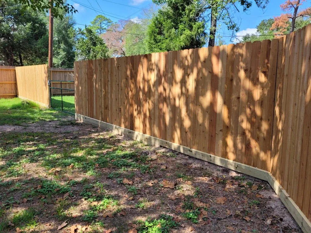 Custom landscape design for outdoor upgrades in Magnolia, TX by DWS Fencing
