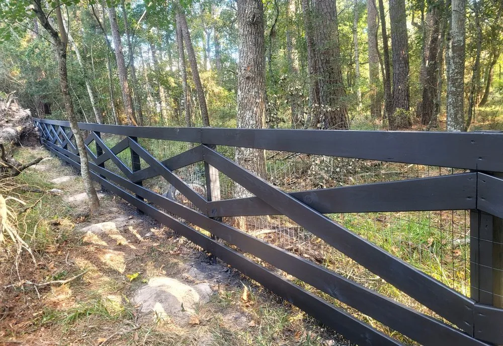 Custom landscape installation in Magnolia, TX - DWS Fencing