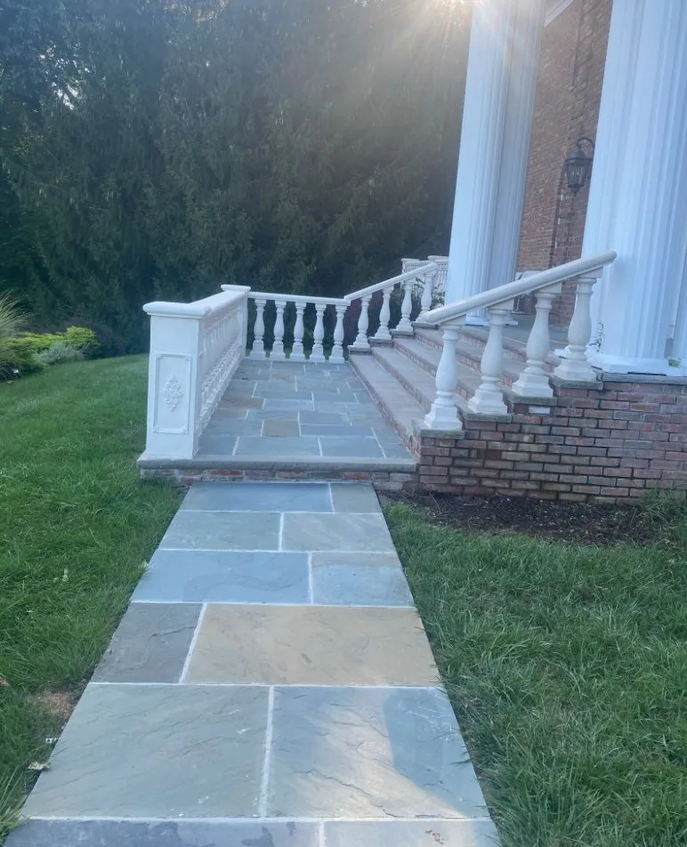 Custom residential landscaping with custom design in Mendham, NJ by DWS Landscaping