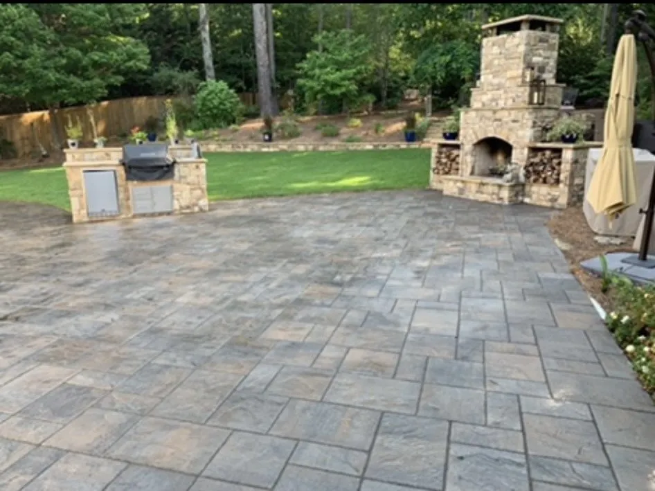 Custom lawn care service with custom design across Grayson, GA - Dyer Landscape