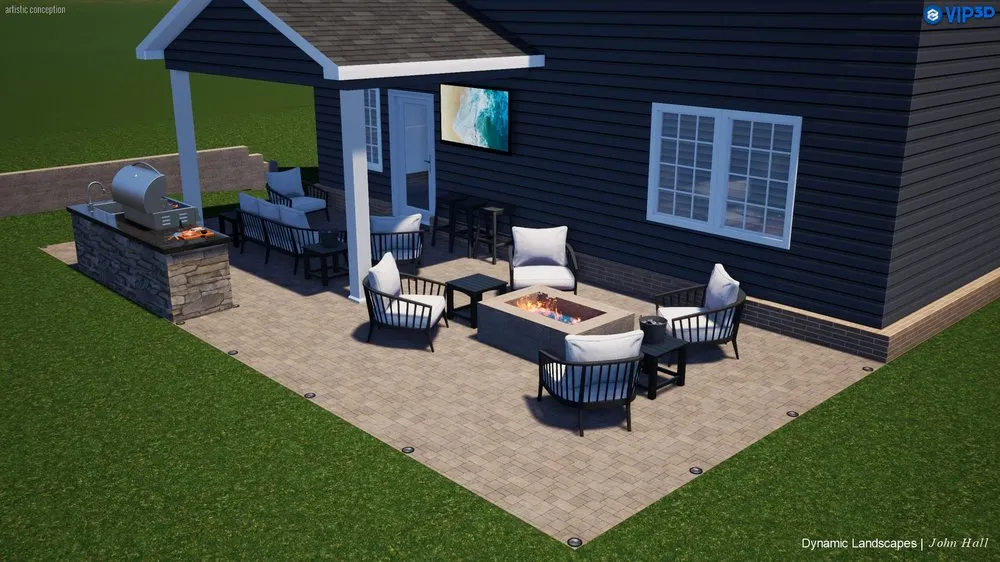 Expert yard cleanup service for outdoor upgrades in Fall Branch, TN by Dynamic Landscapes