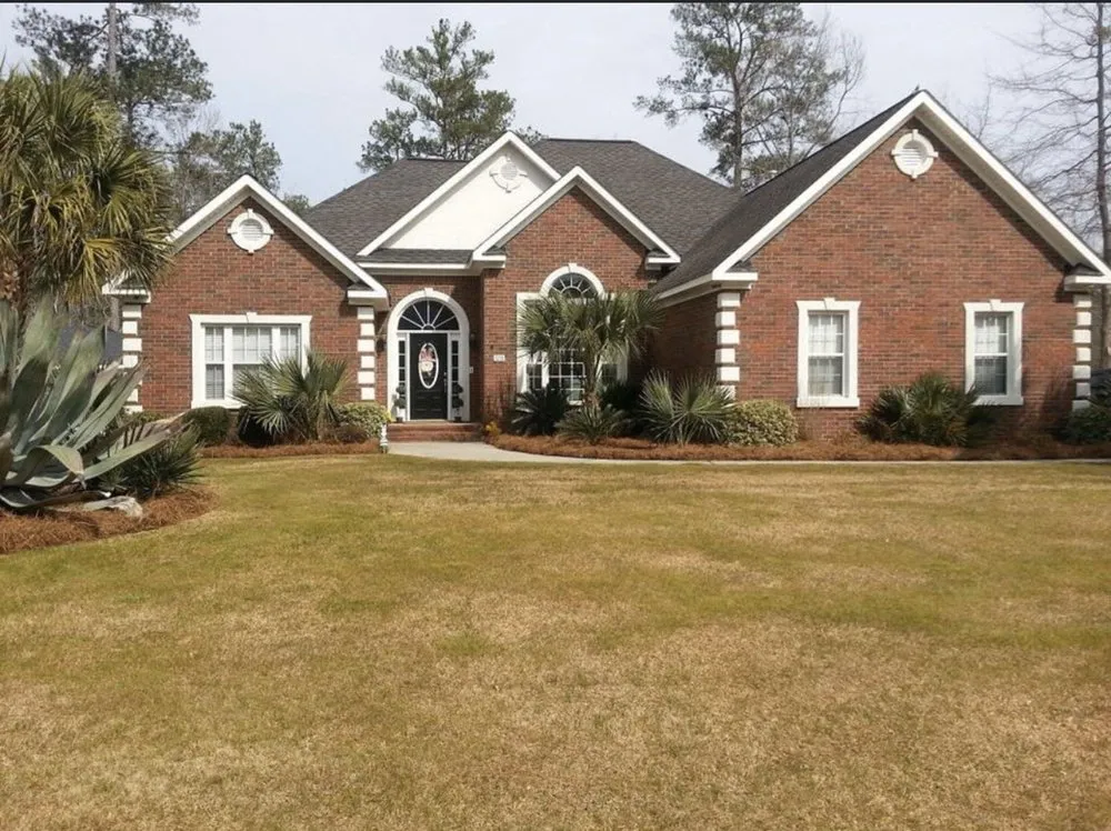 Affordable landscape installation with custom design in Belvedere, SC by Dynasty Lawncare Services