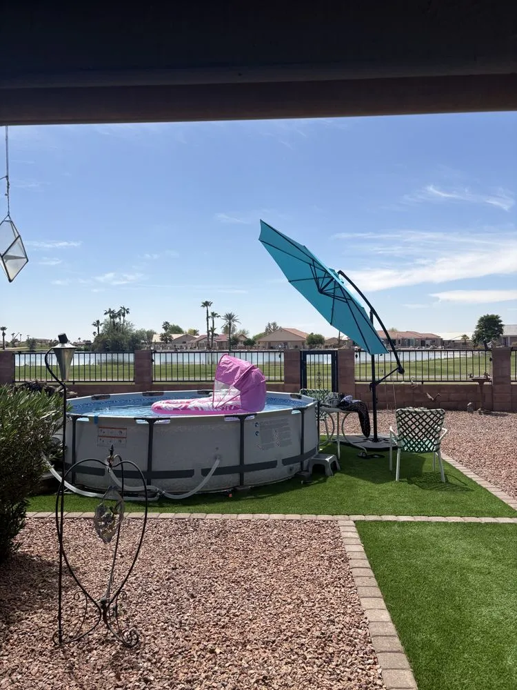 Custom landscape design in Arizona City, AZ by DZ Landscaping