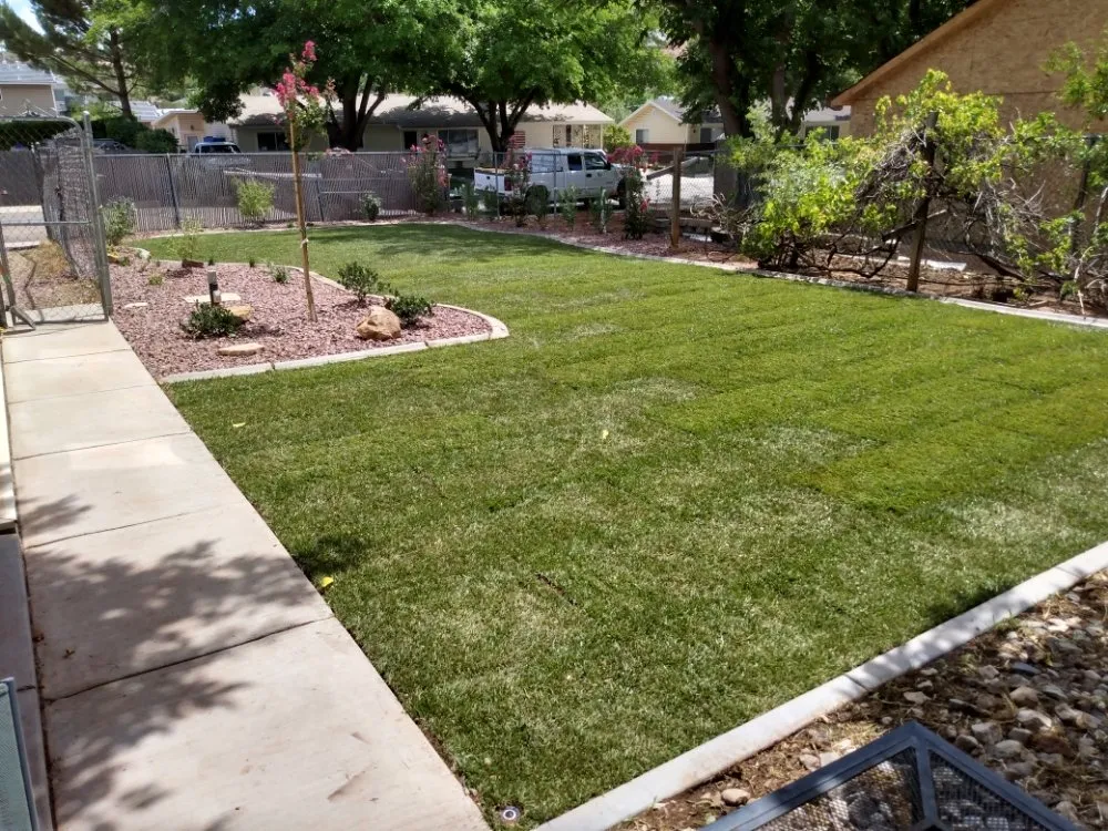 Local landscape installation in Washington, UT by E & A Landscaping & Construction