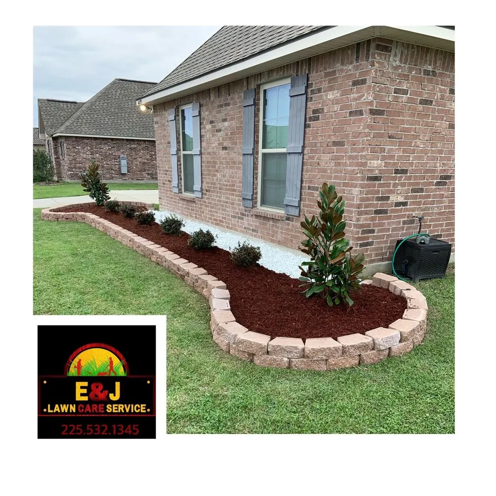 Affordable landscape installation for beautiful yards across Addis, LA - E & J Lawn Care Service