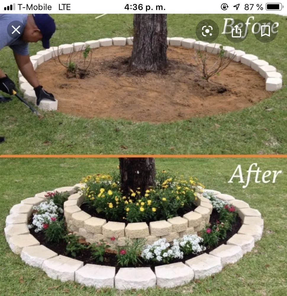 Custom yard cleanup service with custom design in Landover Hills, MD by E & L Landscaping