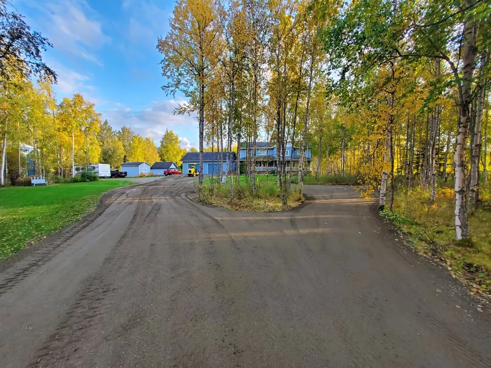 Trusted outdoor landscaping for homes in Palmer, AK by E & M Dirtworks