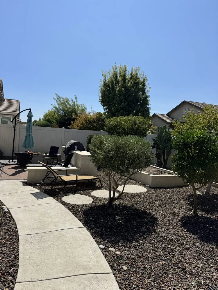 Custom garden landscaping for year-round maintenance across Ceres, CA - E & M Landscaping