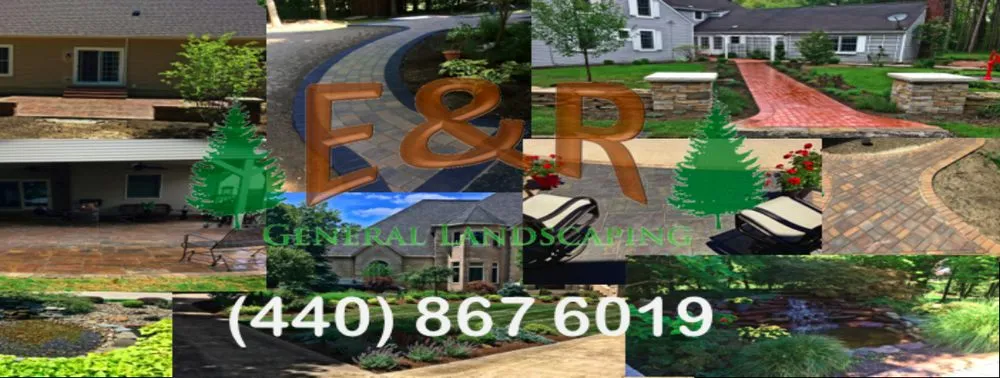 Professional yard cleanup service with custom design in Painesville, OH by E & R General Landscaping