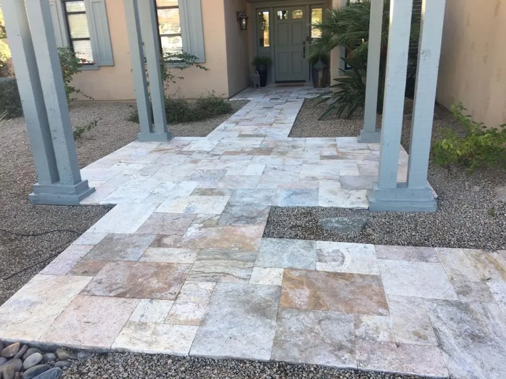 Custom yard maintenance for residential properties in Mesa, AZ by E-A Landscaping