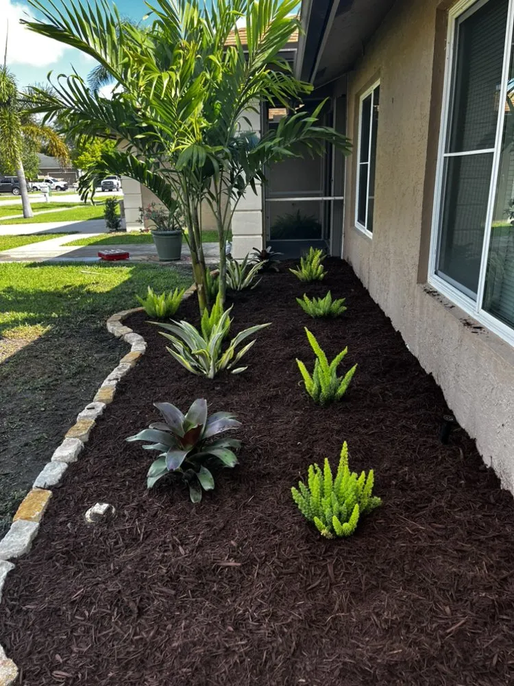 Expert garden landscaping with custom design in West Palm Beach, FL by E Aguilar Landscaping