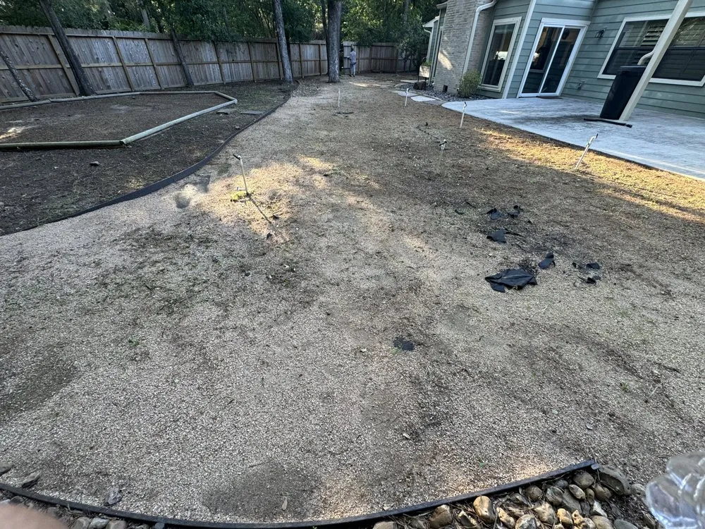 Professional residential landscaping for year-round maintenance in Conroe, TX by E And A Lawn Service