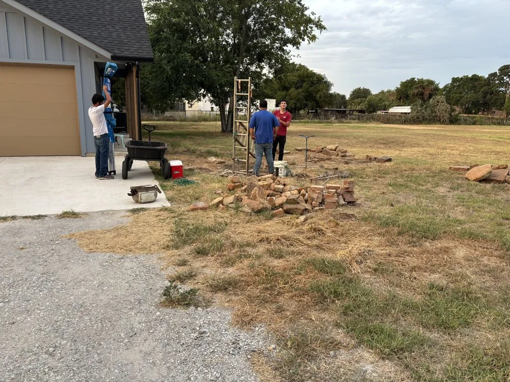 Local landscape installation near you in Aurora, TX by E and J Construction