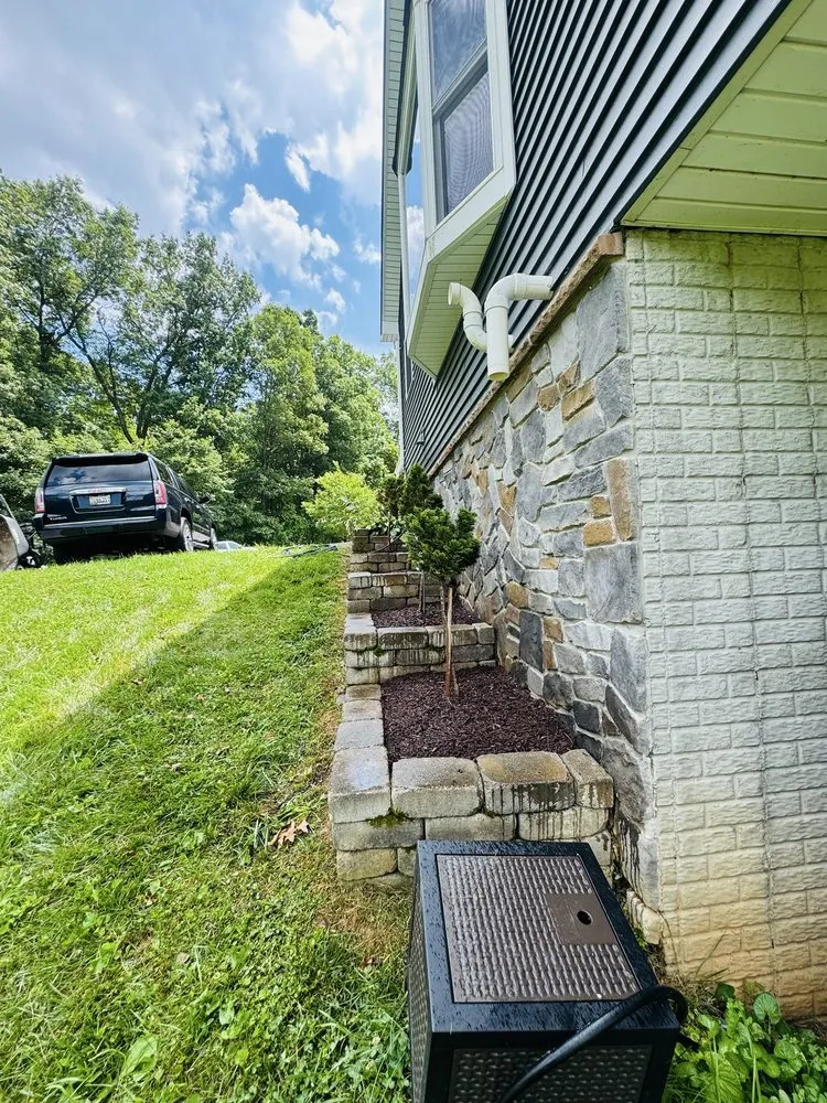 Custom landscape installation in Westminster, MD by E J Landscaping Service