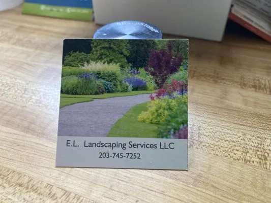 E L Landscaping Services Logo