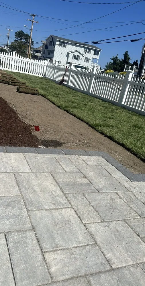 Local landscape installation in Lynn, MA by E Mendez Landscaping and Masonry