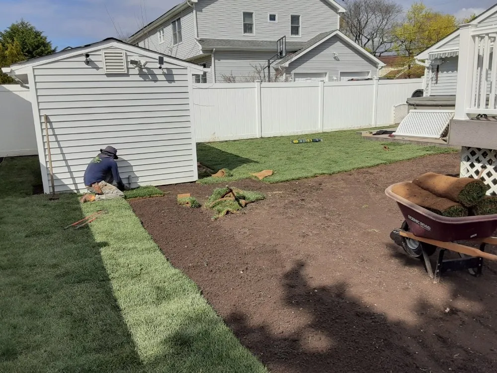 Affordable landscape installation in Lindenhurst, NY by E P Landscaping