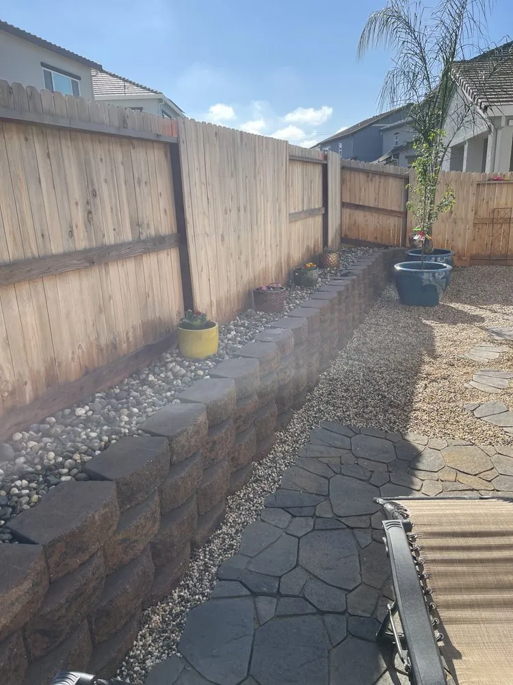 Local landscape installation in Herald, CA - E. Perez Landscape