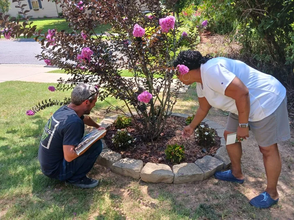 Affordable landscape installation with custom design across Acworth, GA - E-Scapes Electric Lawn Care