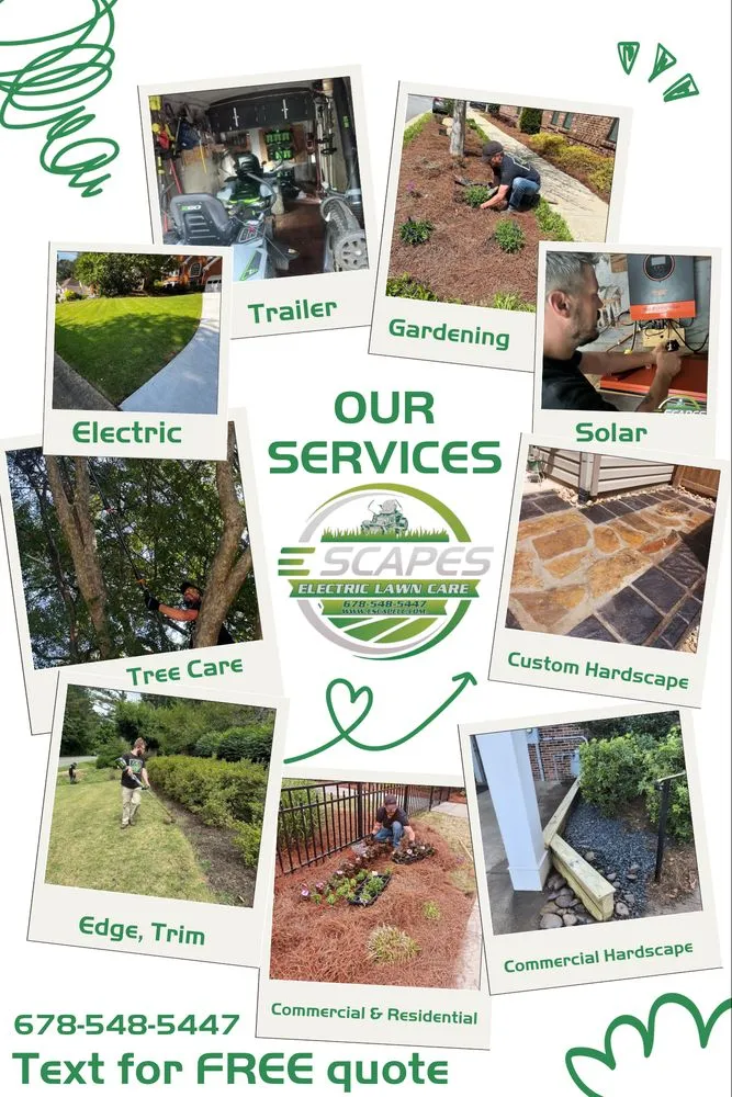 Top-rated landscape design in Acworth, GA - E-Scapes Electric Lawn Care