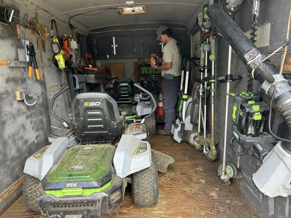 Trusted yard maintenance for year-round maintenance in Acworth, GA by E-Scapes Electric Lawn Care