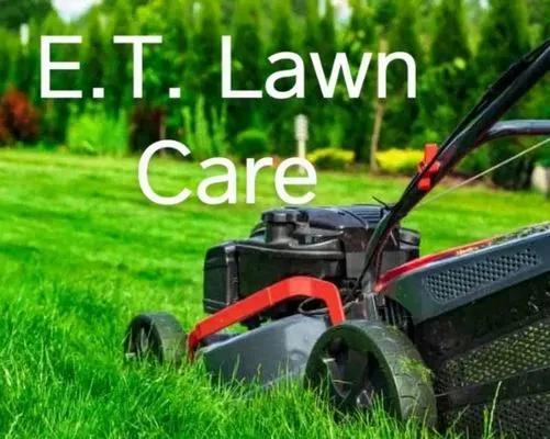 E T Lawn Care Logo
