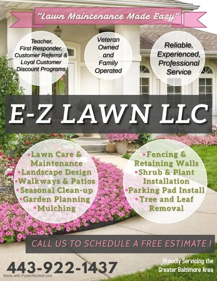Reliable landscape installation near you in Baltimore, MD by E-Z Lawn