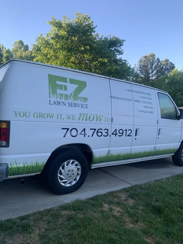 Professional lawn mowing service in Charlotte, NC by E Z Lawn Service