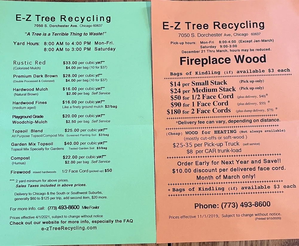 Professional lawn care service in Chicago, IL by E-Z Tree Recycling