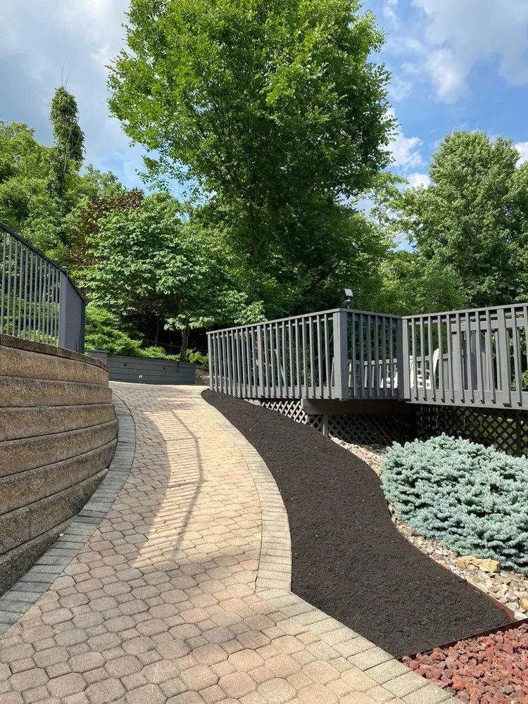 Custom garden landscaping for outdoor upgrades in Hamilton, OH by EA Ideal Solutions