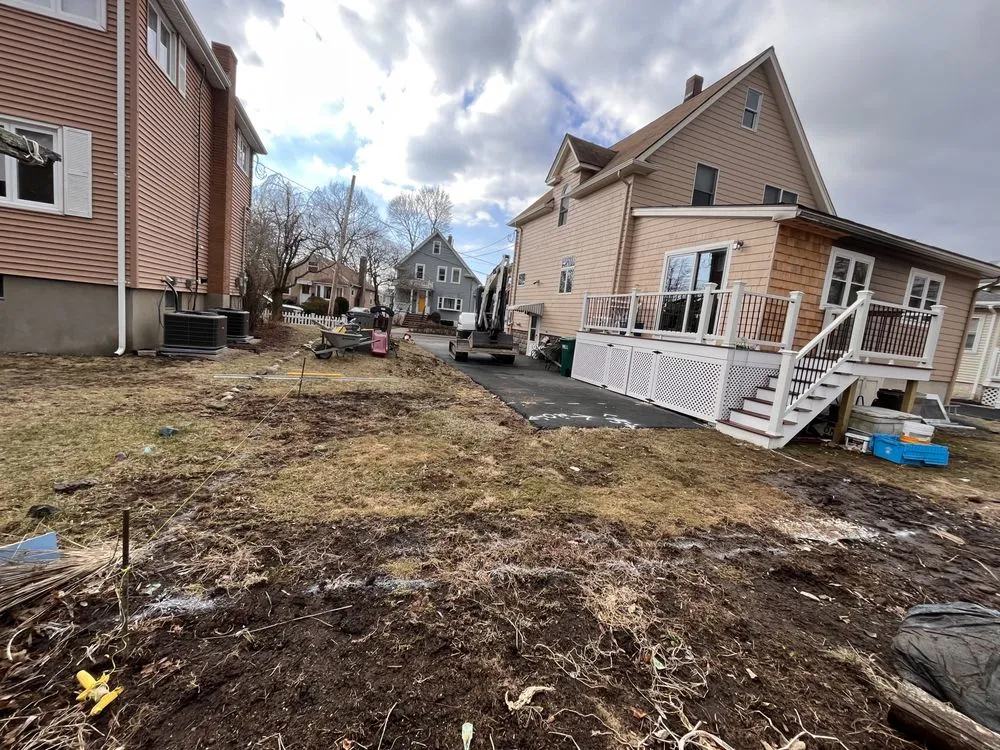 Custom yard cleanup service in Lynn, MA by EAC Masonry and landscaping